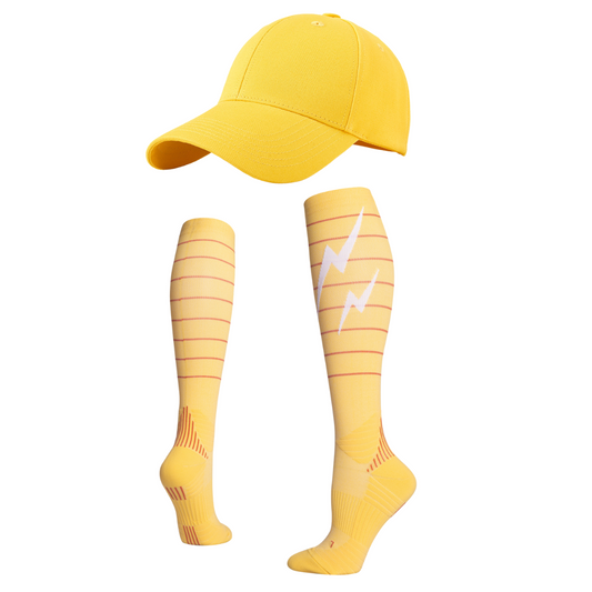 Mango matching set: cap and compression socks
